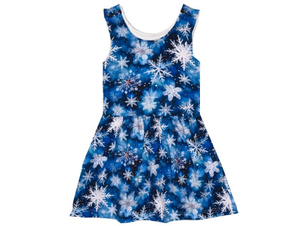 Laclové šatičky - Sněhové vločky - skladem