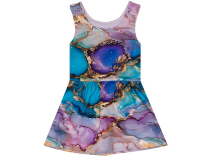 Laclové šatičky - Rozpité barvy - skladem