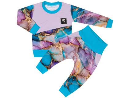 Tepláková souprava - Rozpité barvy (bez kapuce) - skladem