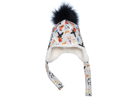 Ušanka s fleecem - Králíček Bing - skladem