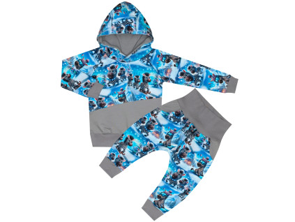 Tepláková souprava - Zebry zima (kapuca) - skladem