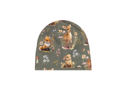 Čepice - Lesní zvířátka