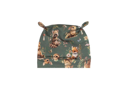 Čepička s ouškama - Lesní zvířátka