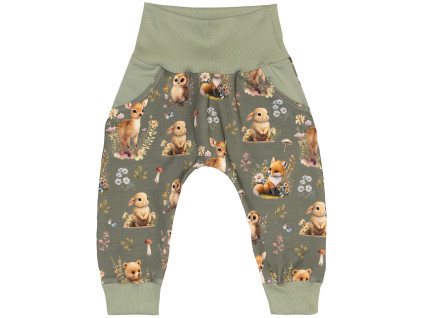 Tepláčky Baggy - Lesní zvířátka