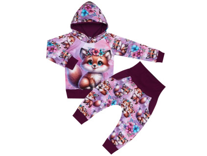 Tepláková souprava - Lištičky ( kapuca )