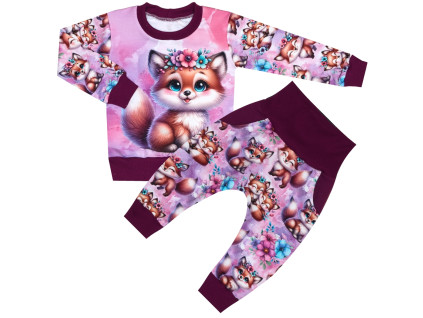 Tepláková souprava - Lištičky (bez kapuce)