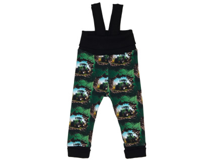 Tepláčky s traky - Traktory zelené