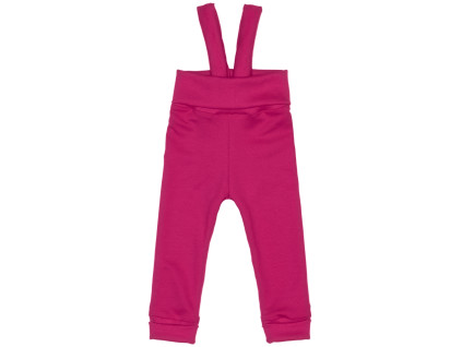 Tepláčky s traky Basic - Fuchsie