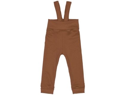 Tepláčky s traky Basic - Hnědé (Velikost 98)
