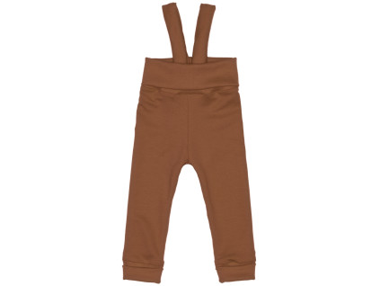 Tepláčky s traky Basic - Hnědé