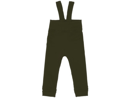 Tepláčky s traky Basic - Khaki