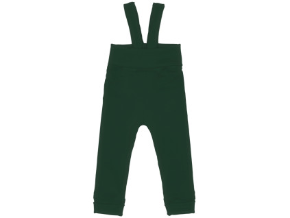 Tepláčky s traky Basic - Lahvově zelené