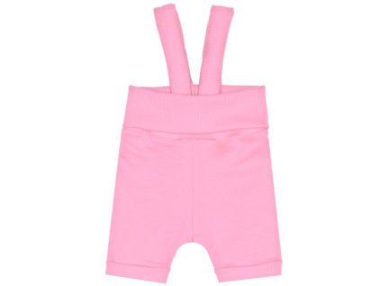 Kraťasy s traky Basic - světle růžové