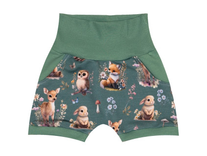 Kraťasy Baggy - Lesní zvířátka