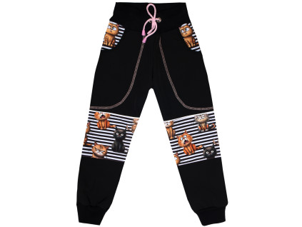 Softshellové kalhoty s fleecem - Kočky - skladem