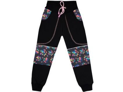 Softshellové kalhoty s fleecem - Tlapky - skladem