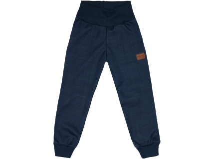 Softshellové kalhoty basic jaro/podzim - Tmavě modré - skladem