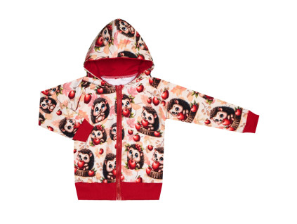 Mikina na zip - Ježeček