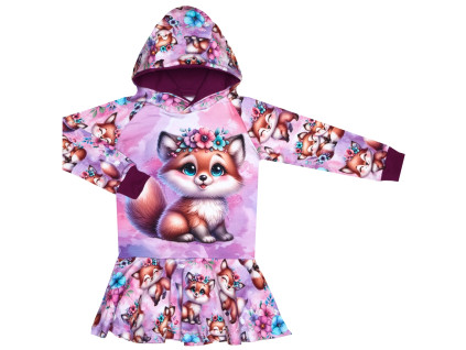 Mikinošaty s kapucí Lištičky