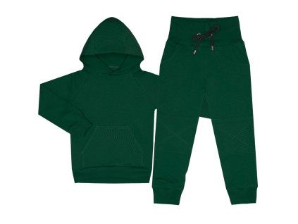 Tepláková souprava Basic - Lahvově zelená