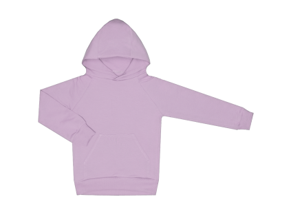 Mikina s kapucí - Basic levandulová