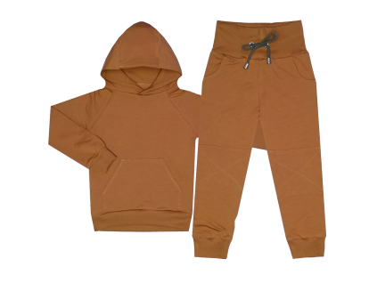 Tepláková souprava Basic - Hnědá