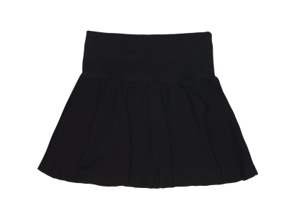 Sukně kolová Basic - Černá (Velikost XS)