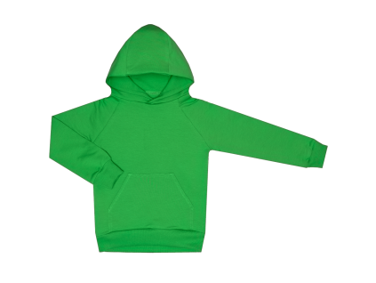 Mikina s kapucí - Basic zelená