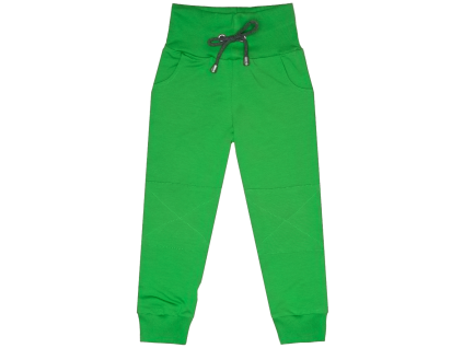 Tepláčky  s kapsou - Basic zelená