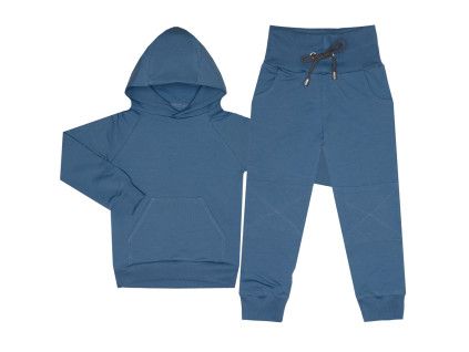 Tepláková souprava Basic - Modrošedá (Velikost 98)