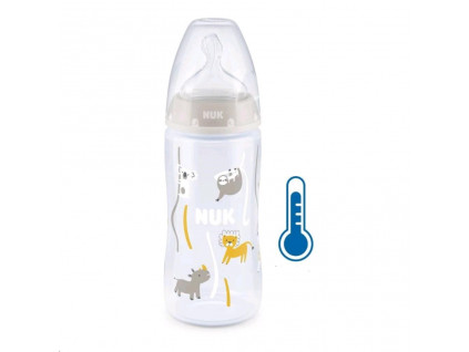Kojenecká láhev NUK FC+Temperature Control 300 ml BOX-Flow Control savička beige