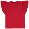 Tričko Basic s volánky - Červená (Velikost 98)