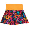 Sukně kolová - Barevné kytičky