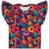 Dámské tričko s volánky - Barevné kytičky
