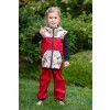 Softshellové kalhoty basic jaro/podzim - Červené (Velikost 98)