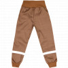 Softshellové kalhoty basic jaro/podzim - Hnědé