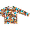 Tričko dlouhý rukáv - Dinosauři s modrou