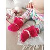 Capáčky Basic - Fuchsie s beránkem (Velikost Newborn)