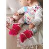 Capáčky Basic - Fuchsie s beránkem (Velikost Newborn)