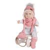 Capáčky Basic - Starorůžová s beránkem (Velikost Newborn)