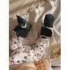 Capáčky Basic - Tmavě šedá s beránkem (Velikost Newborn)