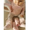 Capáčky Basic - Světle růžová s beránkem (Velikost Newborn)