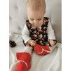 Capáčky Basic - Červená s beránkem (Velikost Newborn)
