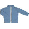 Mikina na zip VAFLE - Světle modrá