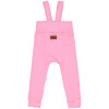 Tepláčky s traky Basic - Světle růžové