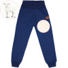 Softshellové kalhoty basic s beránkem - Modré - skladem