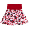 Sukně kolová - Berušky a srdíčka