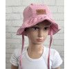 Klobouk mušelín - světle růžová