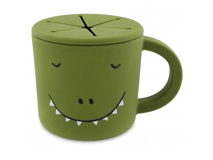 Dětský silikonový hrnek na svačinu Trixie Baby - Mr. Dino