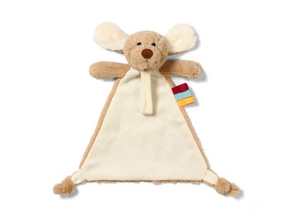 BABYONO Maznáčik s úchytom na cumlík Psík Willy 0m+